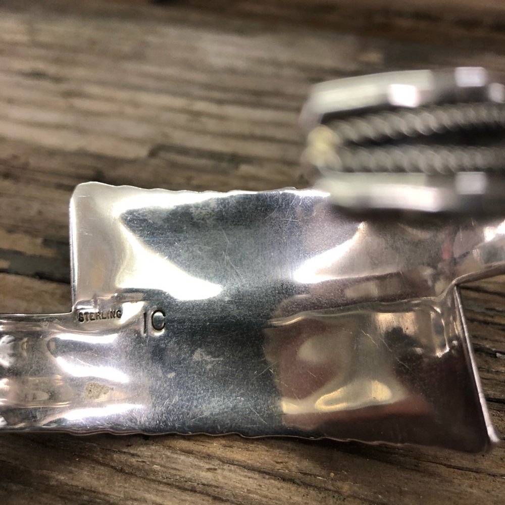 Turquoise/Sterling Cuff - Picture 3 of 4